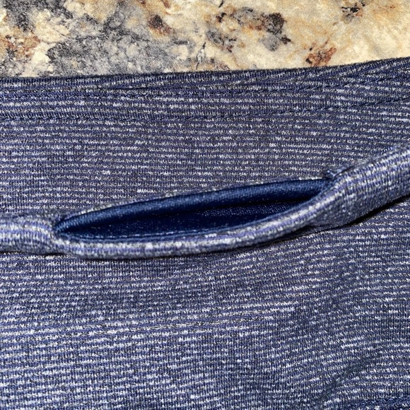 Kyodan Women’s Active Leggings – Navy Striped, Size P/S Small, 29” Inseam - Picture 3 of 7